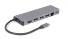 Gembird A-CM-COMBO5-05 USB Type-C 5-in-1 Multi-Port Adapter Space Grey