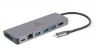 Gembird A-CM-COMBO5-05 USB Type-C 5-in-1 Multi-Port Adapter Space Grey