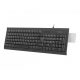 natec Moray Keyboard with ID Card Reader Black US