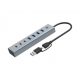 Conceptronic  HUBBIES20G 7-Port USB 3.0 Hub Grey