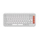 Logitech Pop Icon Wireless Keyboard Off White/Orange US