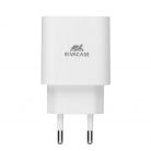 RivaCase RivaPower PS4101 WD4 EU Wall Charger 20W PD 3.0/ 1 USB-C with USB-C/USB-C Cable White