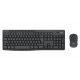 Logitech MK370 Wireless billentyűzet + optikai egér Black DE