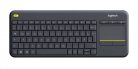 Logitech K400 Plus Wireless Touch Keyboard Black DE