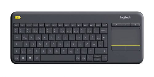 Logitech K400 Plus Wireless Touch Keyboard Black DE