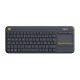 Logitech K400 Plus Wireless Touch Keyboard Black DE