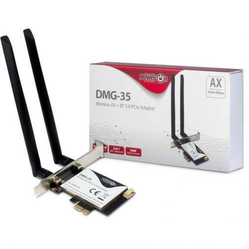 Inter-Tech DMG-35 Wi-Fi 6 + BT 5.0 PCIe Adapter