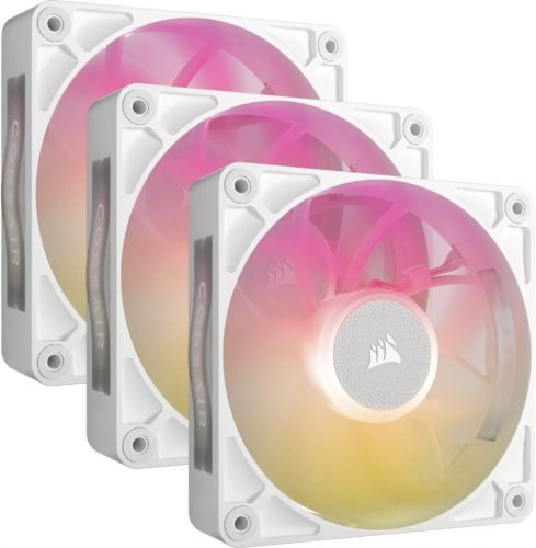 Corsair iCUE LINK RX120 MAX RGB 120mm PWM Thick Fans White (3-Pack)