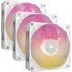 Corsair iCUE LINK RX120 MAX RGB 120mm PWM Thick Fans White (3-Pack)