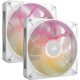 Corsair iCUE LINK RX140 MAX RGB 140mm PWM Thick Fans Starter Kit White (2-Pack)