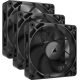 Corsair iCUE LINK RX120 MAX 120mm PWM Thick Fans Starter Kit (3-Pack)