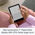 Amazon Kindle Paperwhite (2024) 7" E-book olvasó 16GB Metallic Black (Reklámos verzió)