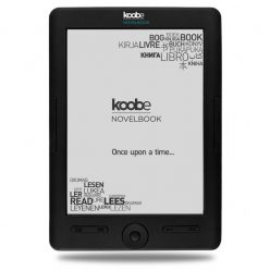   Koobe NovelBook HD Shine 6" E-book olvasó 8GB Black Bal felső saroknál kijelőz foltos picit