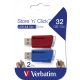 Verbatim 32GB Store n Click USB 3.2 Blue/Red (2pack)