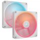 Corsair iCUE LINK LX140-R RGB 140mm PWM Reverse Fans Starter Kit White