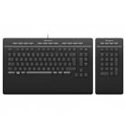 3D Connexion Wireless Bluetooth Keyboard Pro with Numpad Black UK