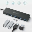 ANKER 4-in1 4-portos USB3.0 HUB Black