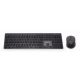 Gembird Backlight Pro Business Slim wireless desktop set Black US