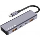 Canyon DS-18 5 Ports USB-C HUB Grey