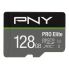 PNY 128GB microSDXC Pro Elite Class 10 U3 V10 + adapterrel