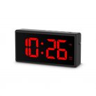 Hama Ibiza Digital Alarm Clock Multi-Colour Display with USB Charging Function Black