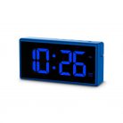 Hama Ibiza Digital Alarm Clock Multi-Colour Display with USB Charging Function Blue