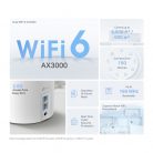 TP-Link Deco X50 Pro AX3000 Whole Home Mesh WiFi 6 System White (3-Pack)