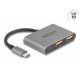 DeLock 3 Port USB Hub 10 Gbps with USB Type-C to 1x USB Type-C + 2x USB Type-A