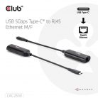 Club3D USB 5Gbps Type-C to RJ45 Ethernet M/F Black