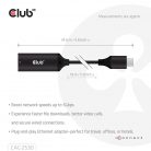 Club3D USB 5Gbps Type-C to RJ45 Ethernet M/F Black