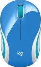 Logitech M187 Wireless Mini Mouse Blue/Aqua