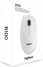 Logitech B100 Optical USB Mouse White