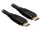 DeLock High Speed HDMI-kábel típusú Ethernet – HDMI A dugós > HDMI A dugós lapos 2m Black