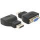 Delock Displayport -> VGA M/F adapter fekete