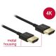 Delock Premium  HDMI 2.0 -> HDMI 2.0 M/M video kábel 3m fekete slim