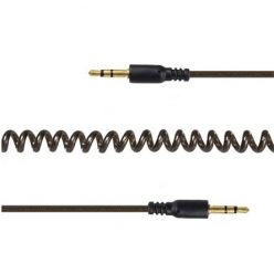   Gembird Jack stereo 3,5mm M/M audio kábel 1.8m fekete spirál