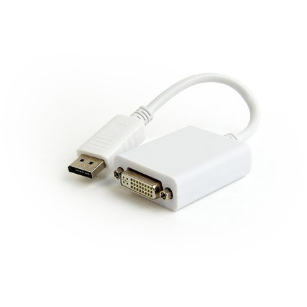 Gembird DisplayPort 1.2 -> DVI-D Dual Link M/F adapter 0.1m fehér