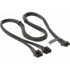 Seasonic 2db Power 8pin PCIe -> 1db 12VHPWR M/M tápkábel 0.75m