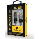 Gembird Premium DisplayPort 1.4 -> DisplayPort 1.4 M/M video kábel 1.8m fekete