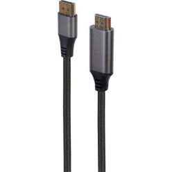   Gembird Premium DisplayPort 1.2 -> HDMI 2.0 M/M video kábel 1.8m fekete