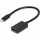 Gembird USB-C -> DisplayPort 1.2 M/F adapter 0.15m fekete