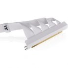 Thermaltake PCI-E 4.0 Dual 90 DegreeRiser Cable 400mm Snow/90°Adapter/White/PCI-E 4.0x16/400mm