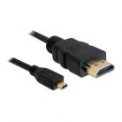 Delock HDMI 1.4 -> HDMI micro D M/M video jelkábel 1m