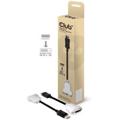   Club3D DISPLAY PORT 1.1 MALE TO DVI-D FEMALE SINGLE LINK PASSIVE ADAPTER