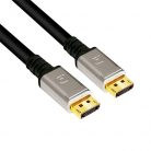 Club3D DisplayPort 1.4 HBR3 8K60Hz kábel M/M - 4m, silver plug