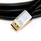 Club3D DisplayPort 1.4 HBR3 8K60Hz kábel M/M - 4m, silver plug