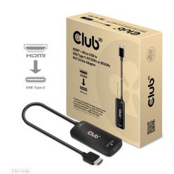   Club3D HDMI + Micro USB to USB Type-C 4K120Hz or 8K30Hz Active Adapter M/F