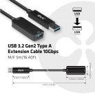 CLUB3D USB 3.2 Gen2 Type A Extension Cable 10Gbps M/F 5m/16.40ft