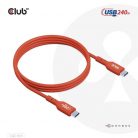 Club3D USB2 Type-C Bi-Directional USB-IF Certified Cable Data 480Mb, PD 240W(48V/5A) EPR M/M 1m / 3.23 ft