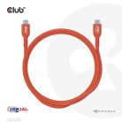 Club3D USB2 Type-C Bi-Directional USB-IF Certified Cable Data 480Mb, PD 240W(48V/5A) EPR M/M 3m / 9.84 ft